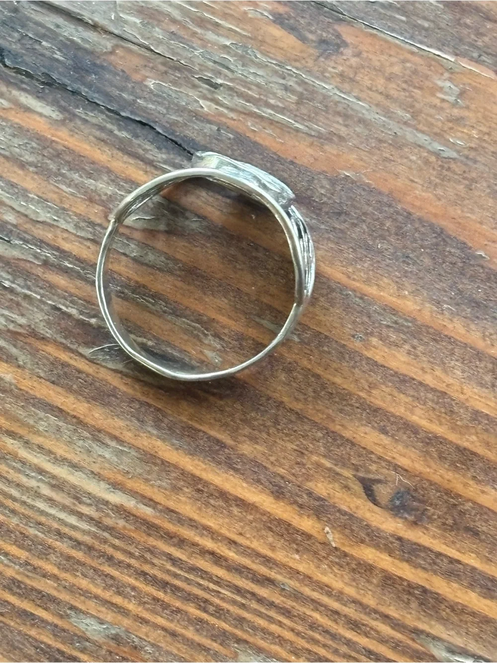 Sterling Silver Roman Glass Ring